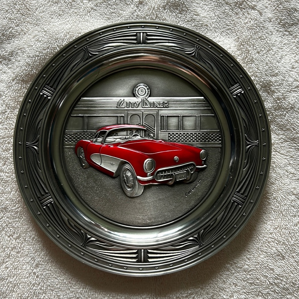 1957 Corvette Plate by The Bradford Exchange